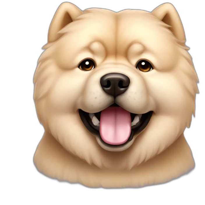 Cream Chow chow emoji