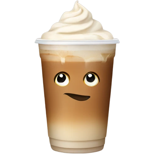 Iced latte emoji