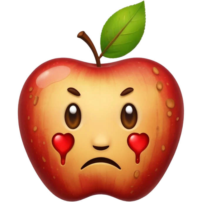 Spoiled apple emoji