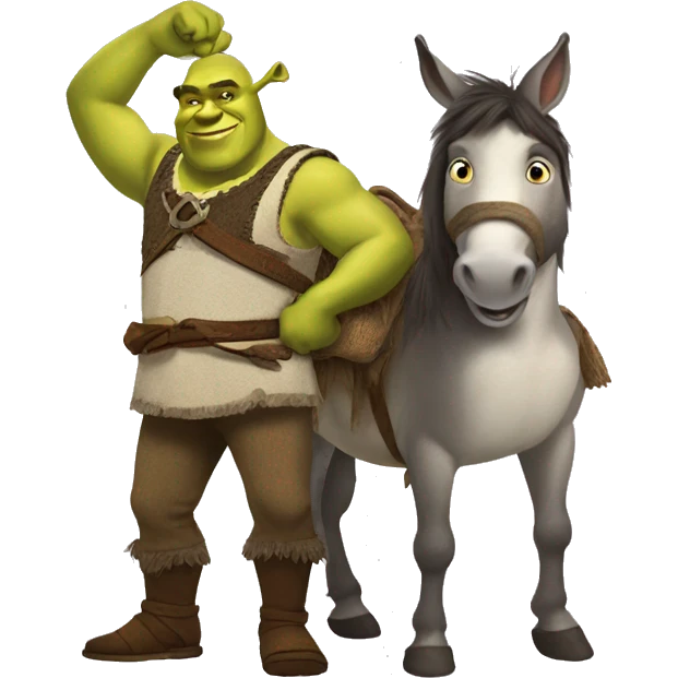 shrek & donkey emoji