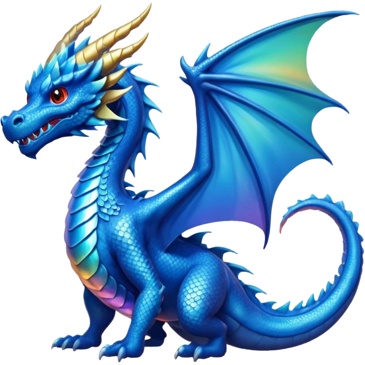 a blue dragon emoji