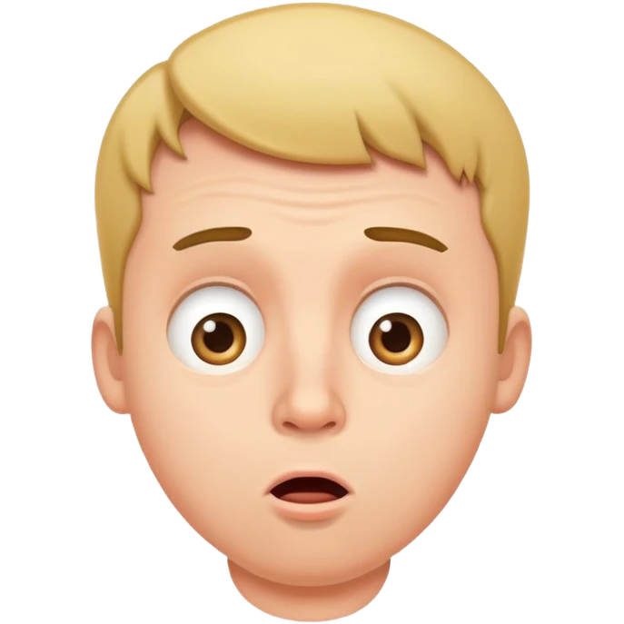 Pregnant man looking surprised emoji