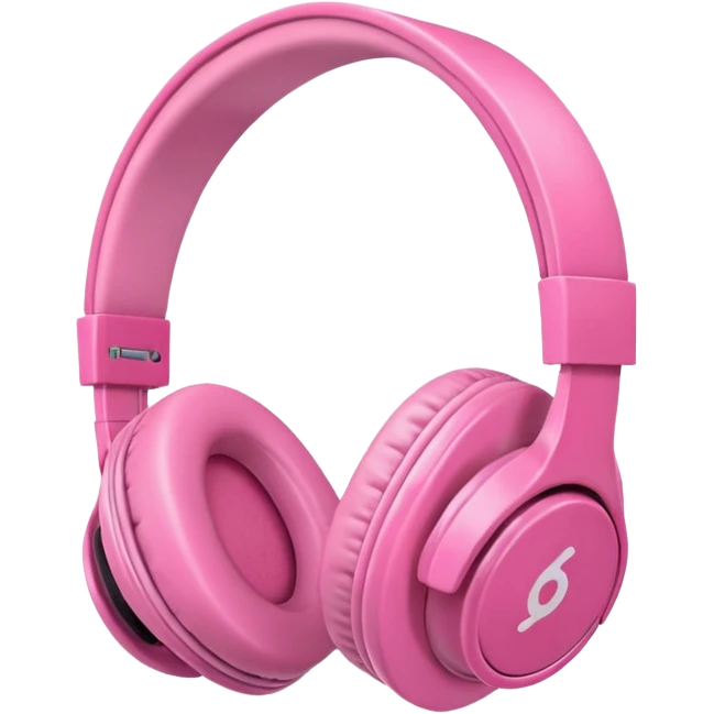 pink headphones emoji