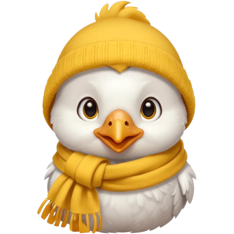 cute small chicken with scarf emoji