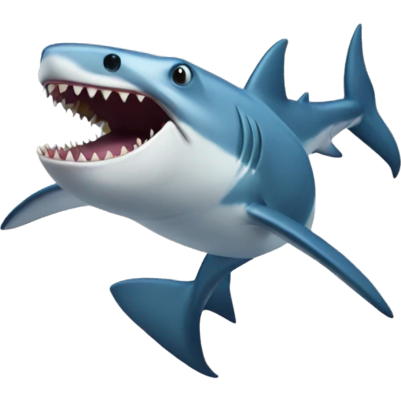 Shark tiger beach emoji