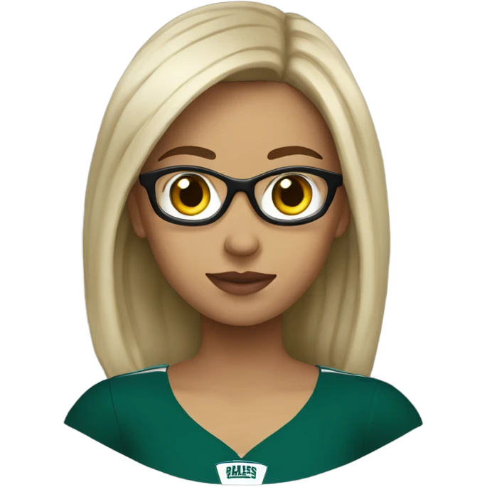 Girl Eagles fan DJinh  emoji