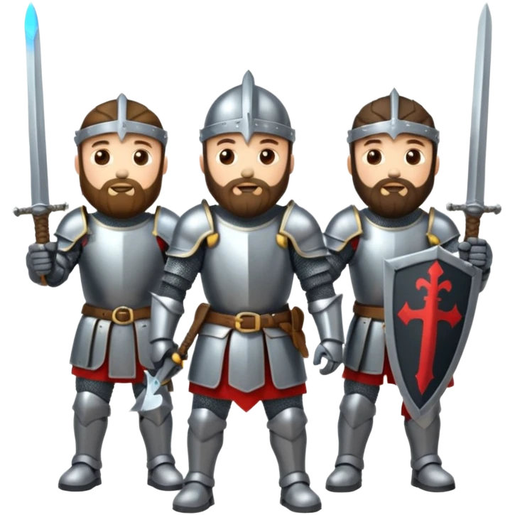 BEARDED Knights  emoji