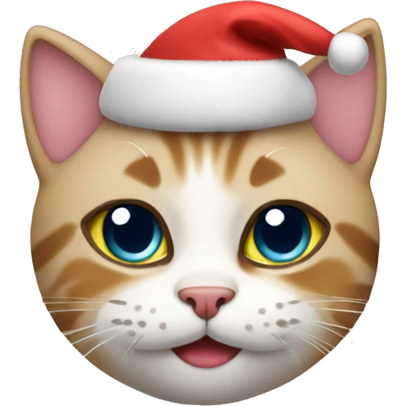 Cute cat for Christmas  emoji