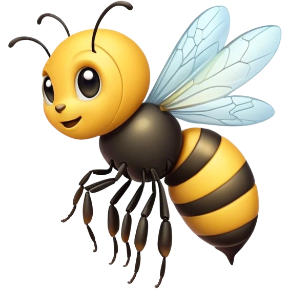 bee flying in the space emoji
