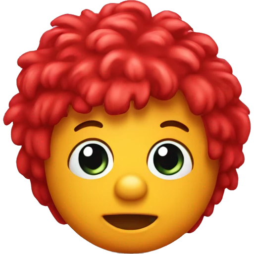 Cute baby Elmo head emoji