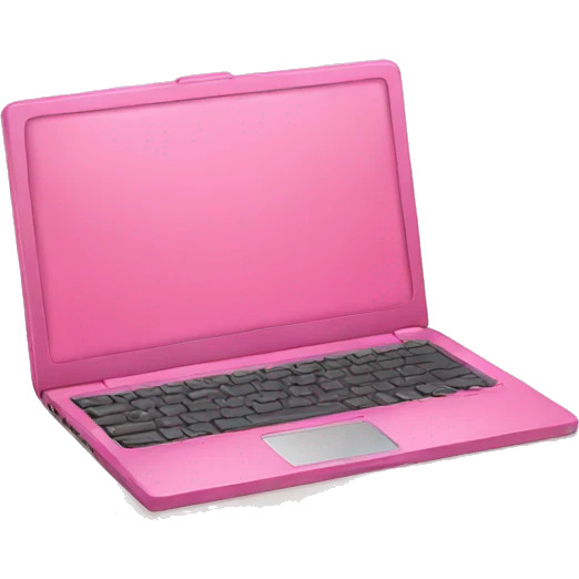 Pink laptop  emoji
