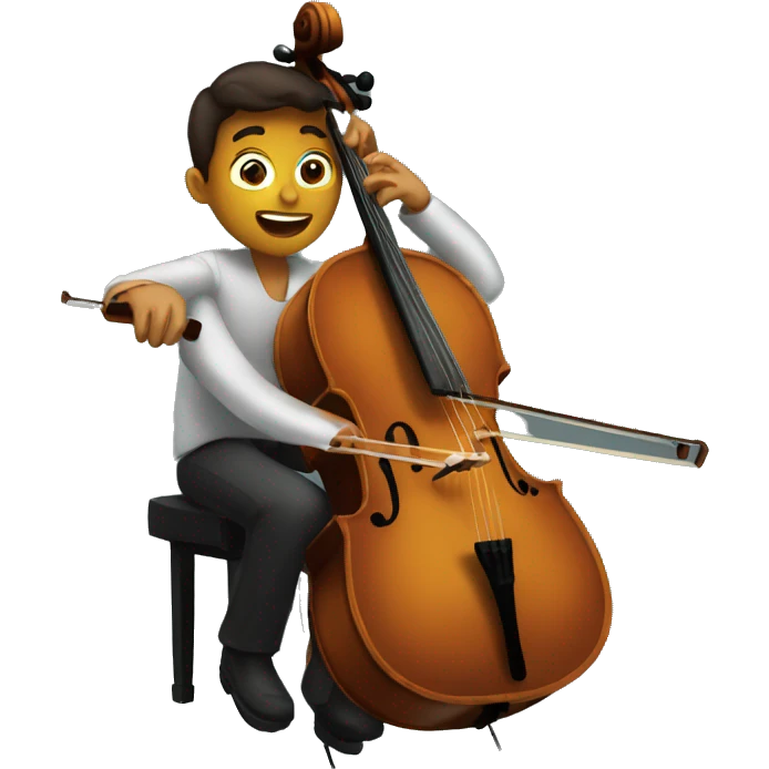 Me playing cello emoji