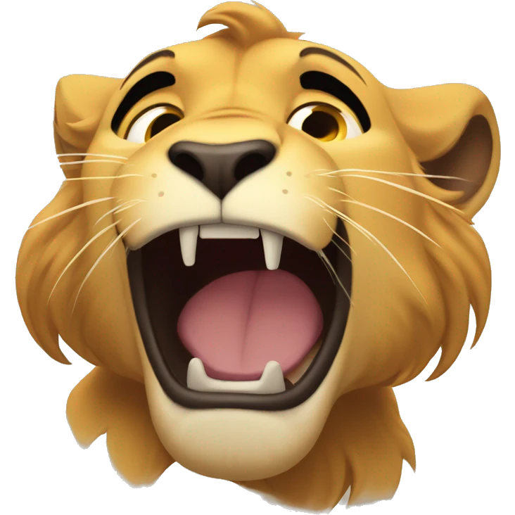 Simba Roaring emoji