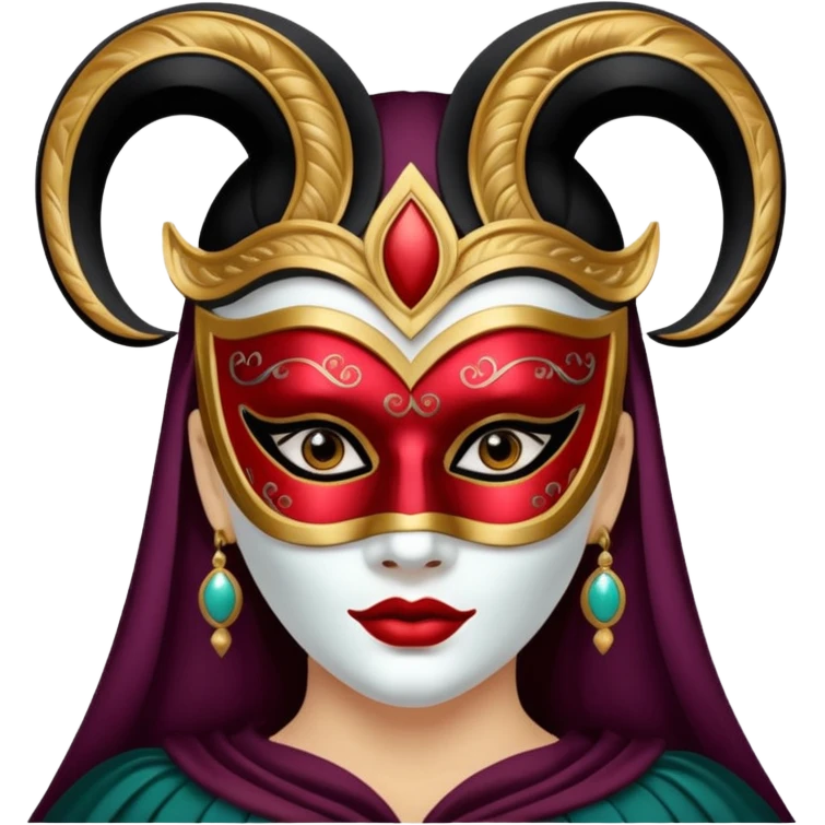 masked person venice bauta woman emoji