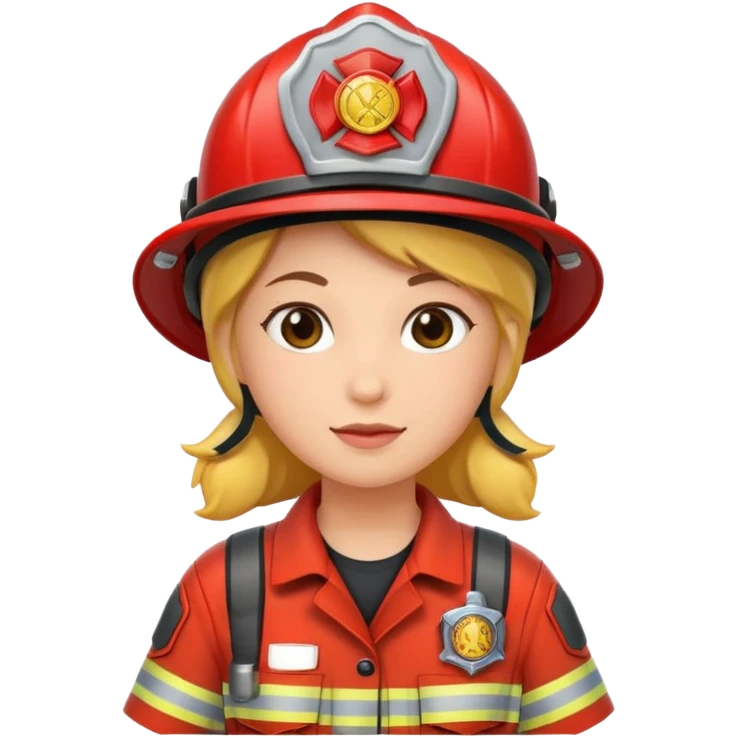 firefighter woman emoji