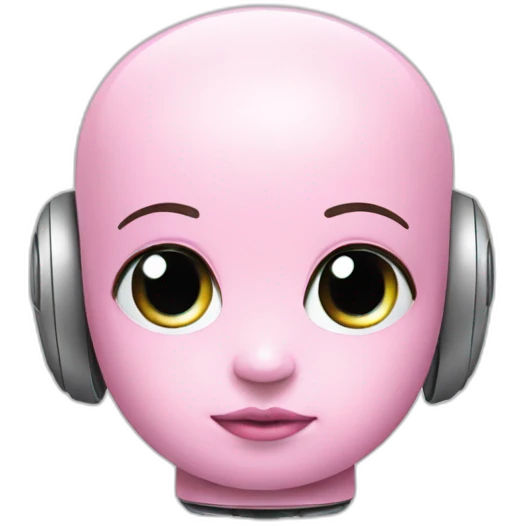baby robot pink color emoji