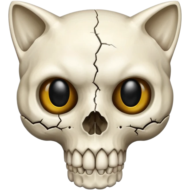 black-eye-sockets cat-skull emoji