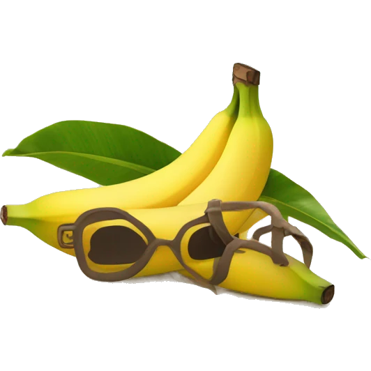 Banane at the beach emoji