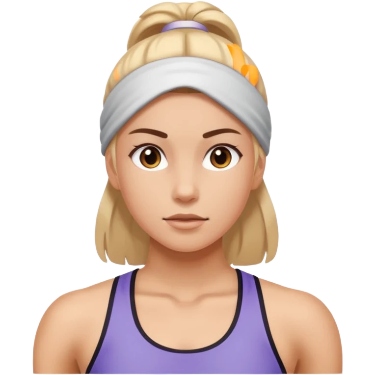 Fitness training girl emoji