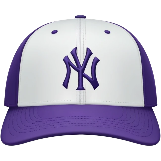 purple, NewYork Yankees cap emoji