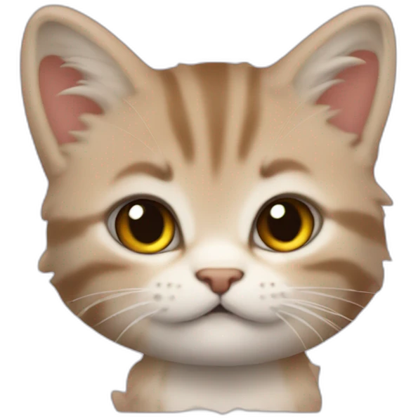 Chaton qui bois de l alcol emoji