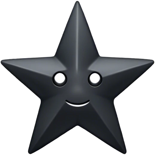 Black star emoji