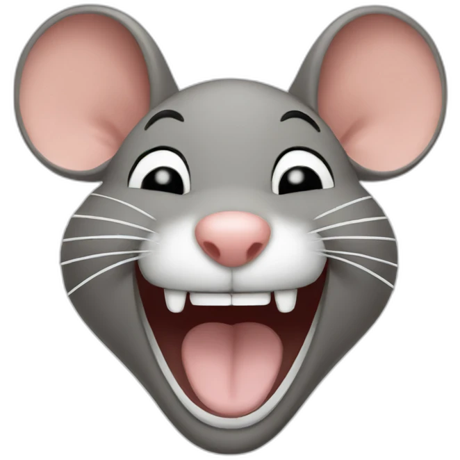 Mouse Laughing hard  emoji