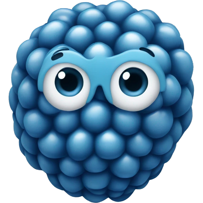blue raspberry emoji