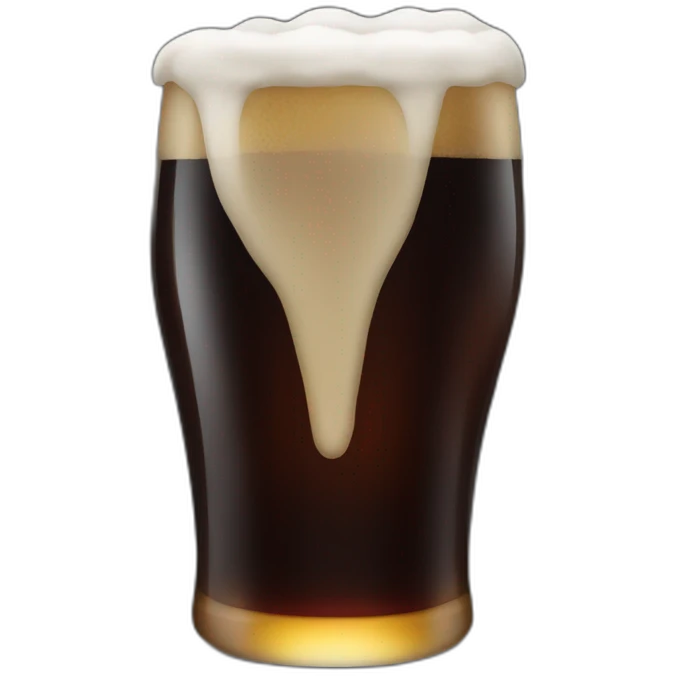 Dark beer emoji
