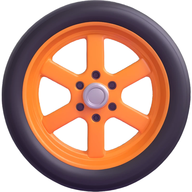 3D wheel emoji