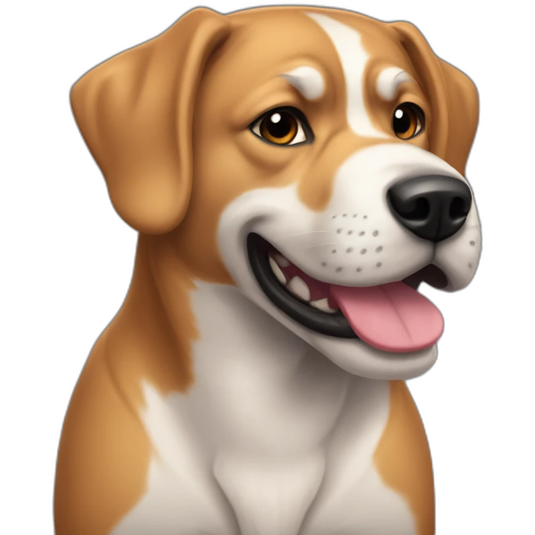 un chien beaucoup musclé emoji