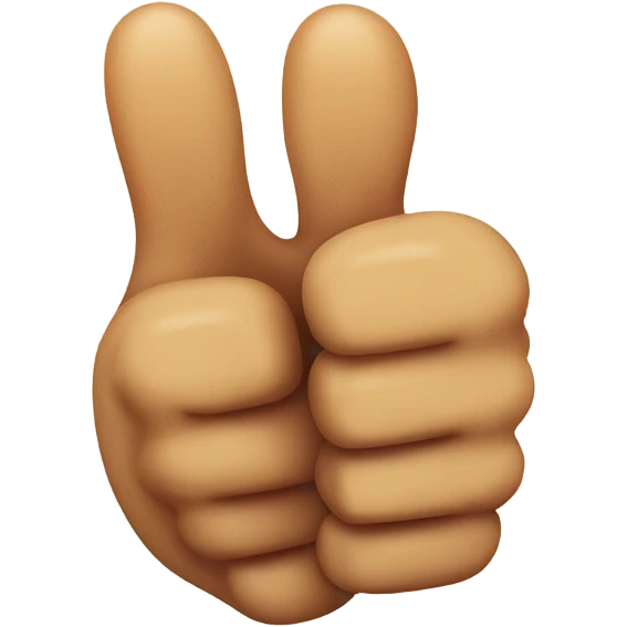 Cool thumbs up emoji