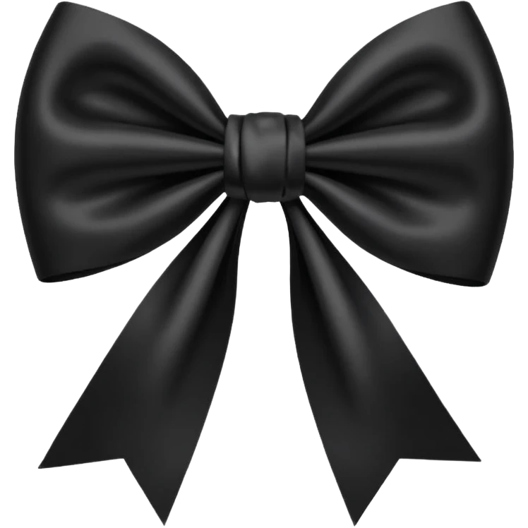 Black bow  emoji
