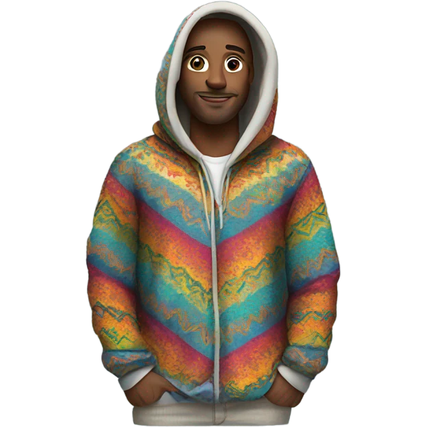 Dude in a drug rug emoji