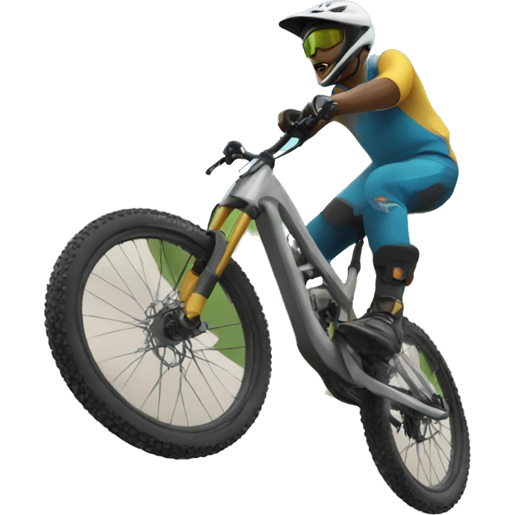 downhill mountain biking emoji