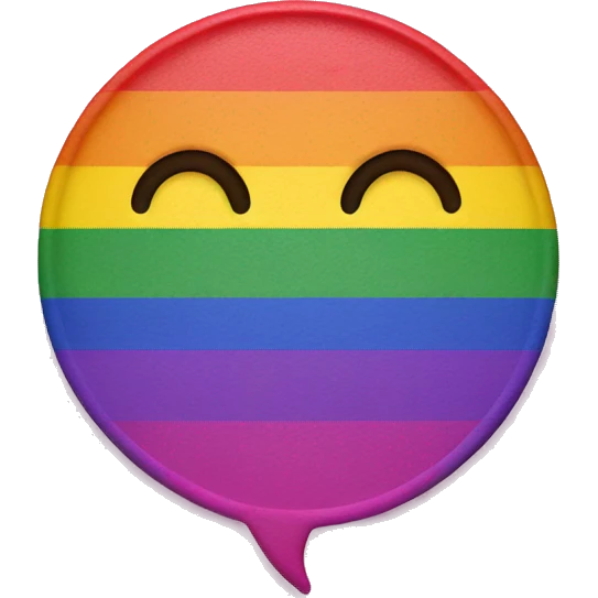 Instagram logo but in LGBTQ+ version  emoji