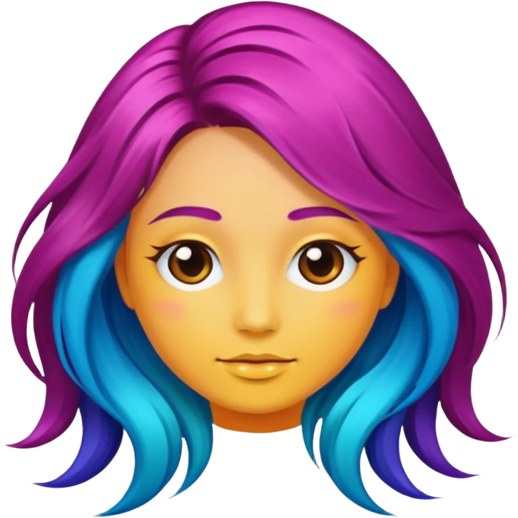 Hair dye emoji