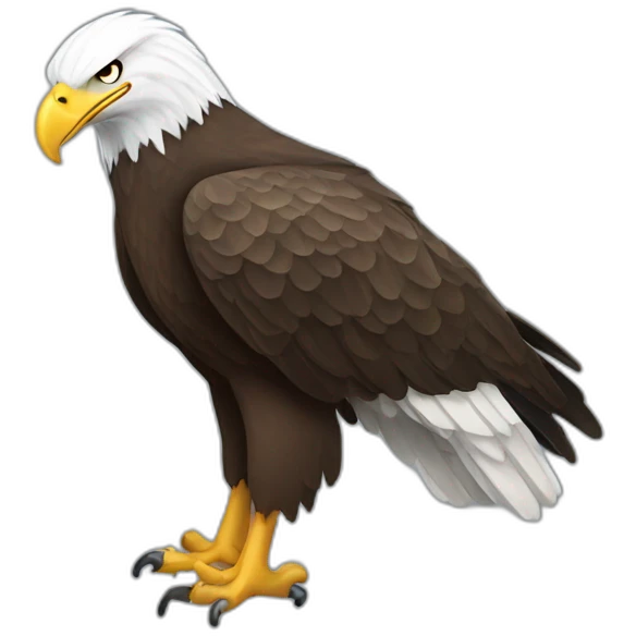 Bald Eagle Full Body emoji