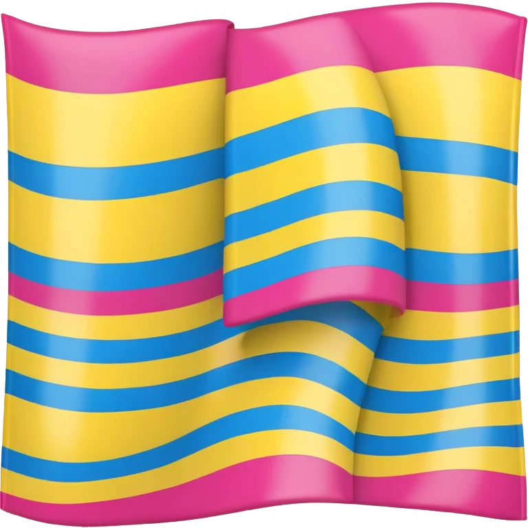 pansexual flag ( pink, yellow and blue ) emoji