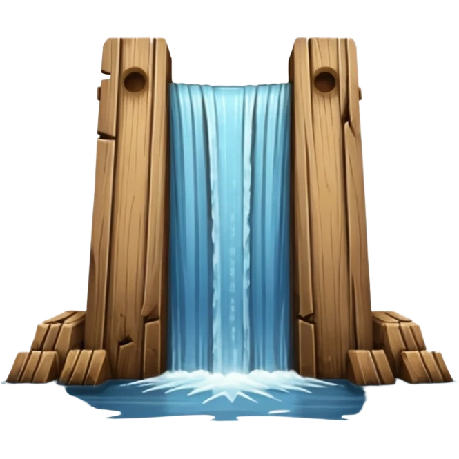 old wood dam emoji