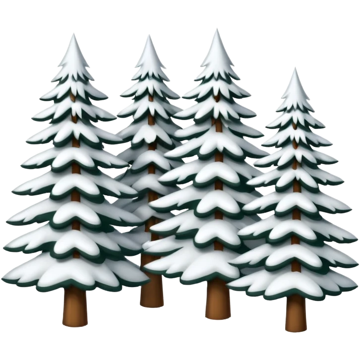winter forest emoji