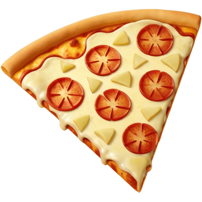Cheese 🧀 pizza slice 1 slice with  cutting Apple pieces emoji