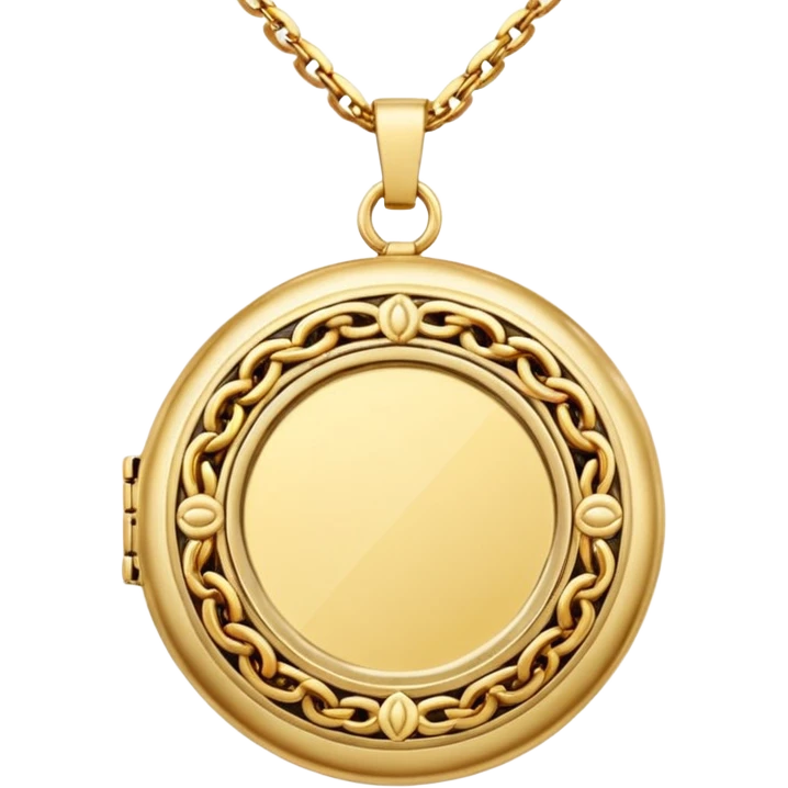 Chain Necklace Locket
 emoji