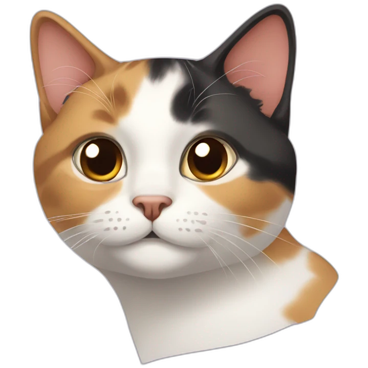 face of a cat Calico emoji