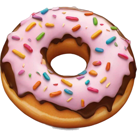 Donut celebrating  emoji