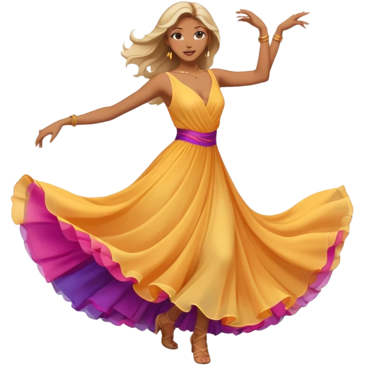 A woman dancing emoji