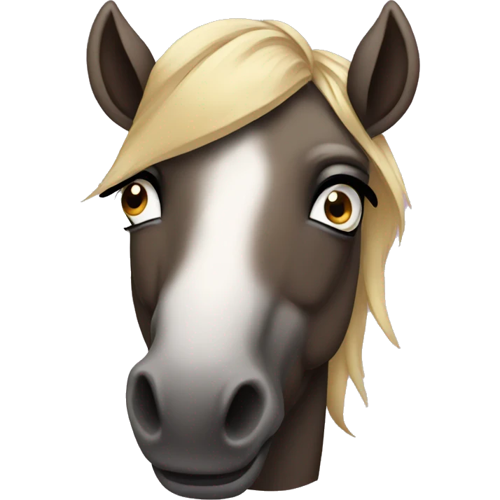 side eye horse emoji