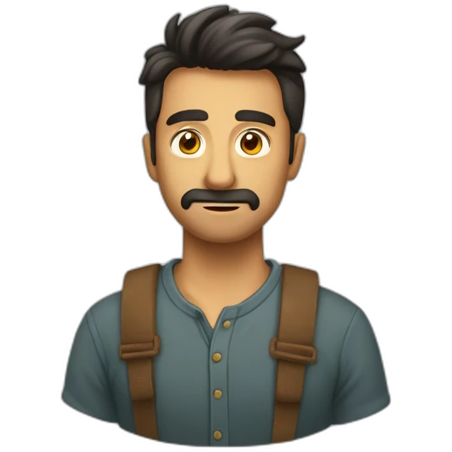 Hombre calvo sorprendido emoji