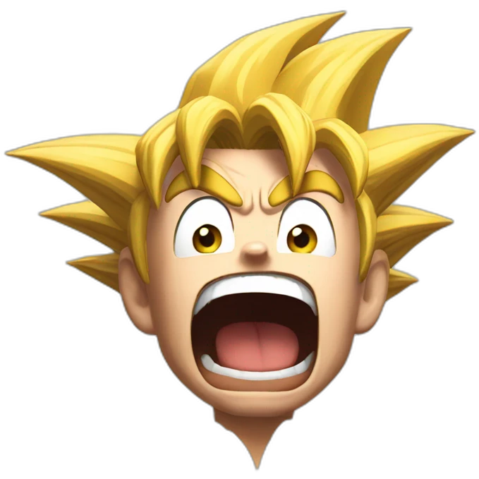 Goku shocked emoji