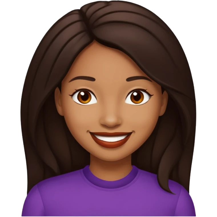 Rozonda Chilli Thomas with long dark brown hair emoji
